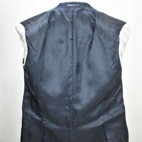 42L Polo Ralph Lauren Corneliani SILK Navy BLAZER - Picture 4 of 7